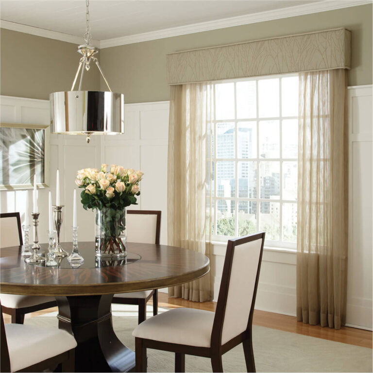 Elevating Interiors With Upholstered Cornices From Lachina Drapery & Blind Factory